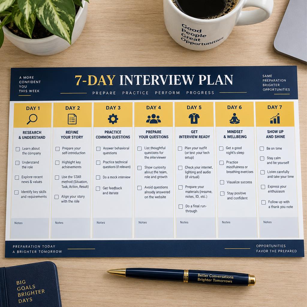 7-Day Preparation Planner